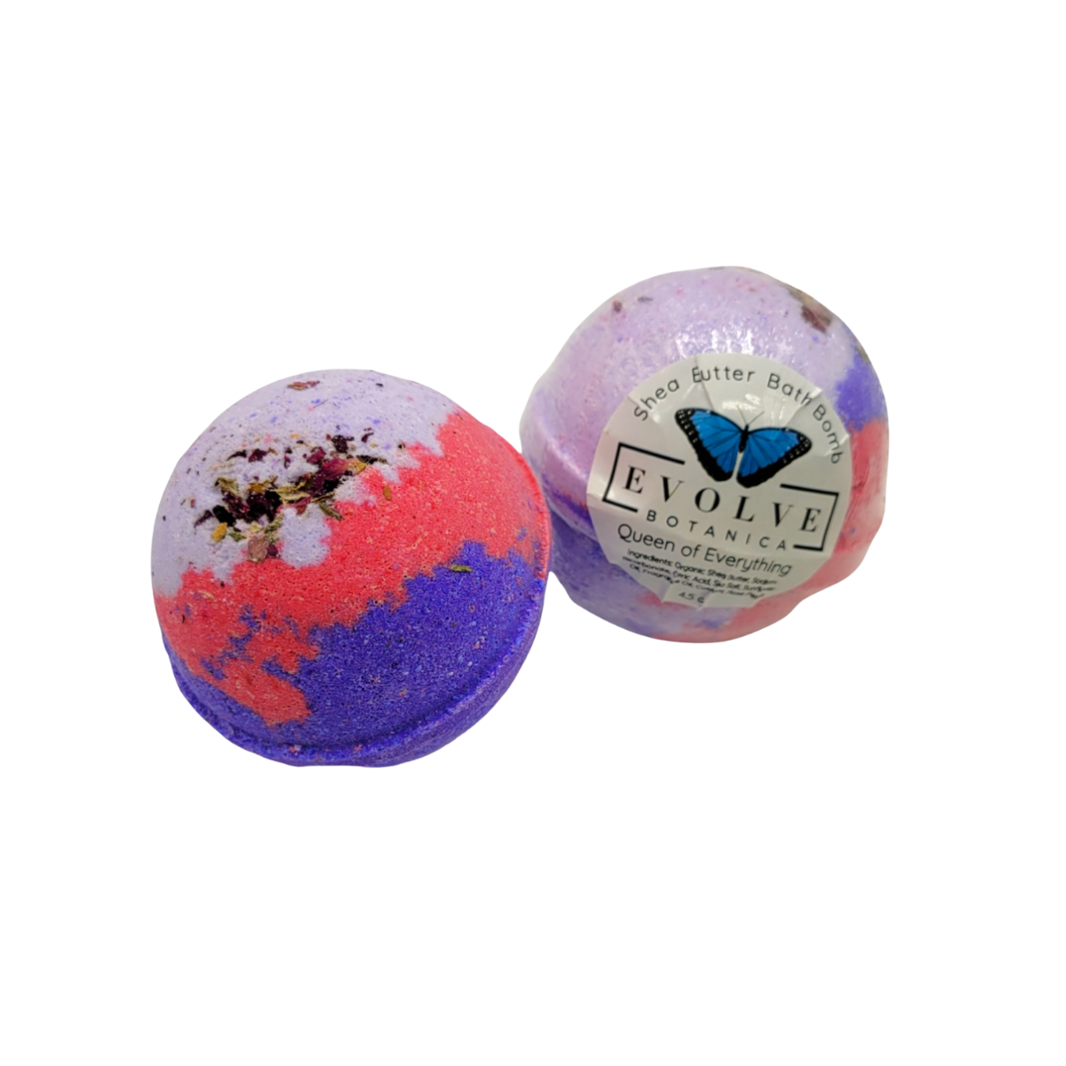 Evolve Botanica + Bath Bomb - Queen of Everything - (Seasonal Summer) + Case of 6 + 4.5 oz