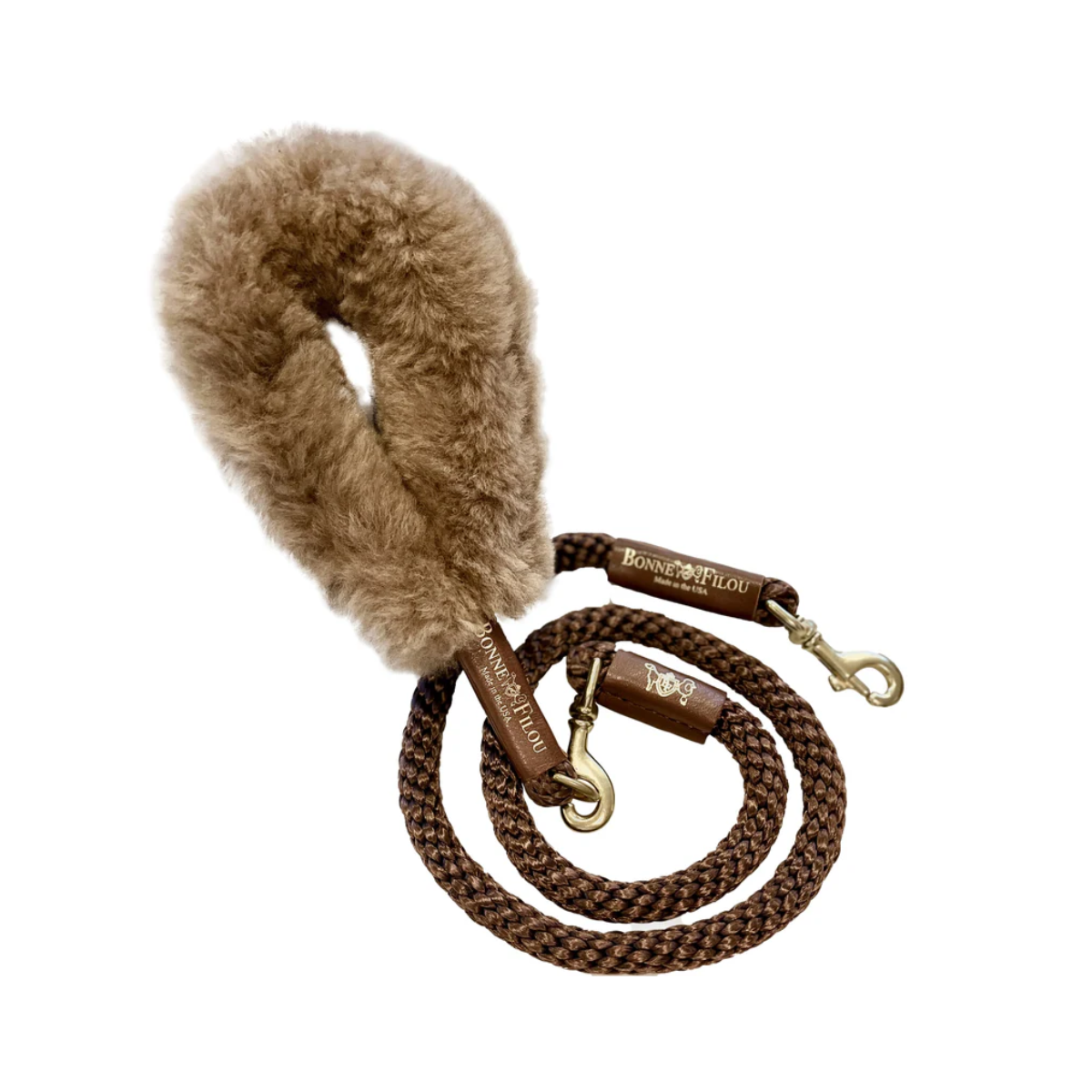 Bonne et Filou - Luxe Shearling Fur Grip - One size Camel