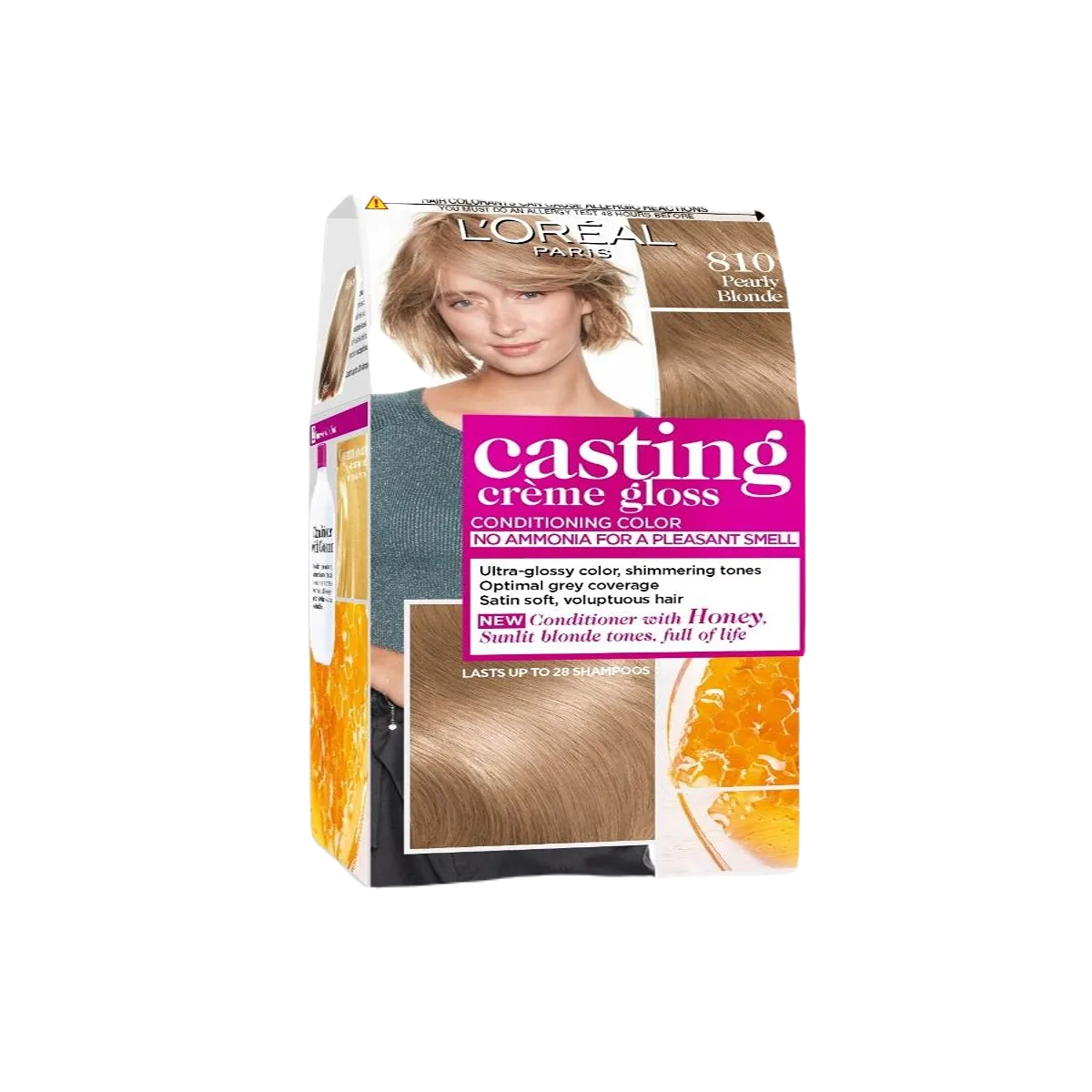 Loreal Casting Hair Color Ashy Blonde Blonde 810