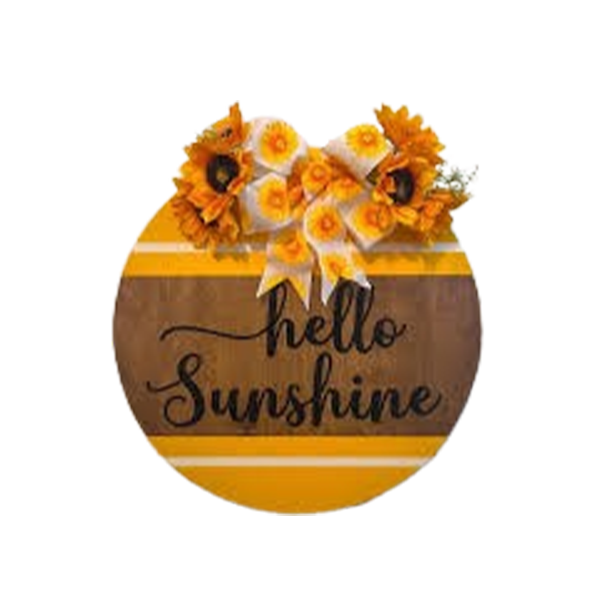 Imagine Design Hello Sunshine Dimensional Seasonal Door Hanger, 14"x14"x1/4"