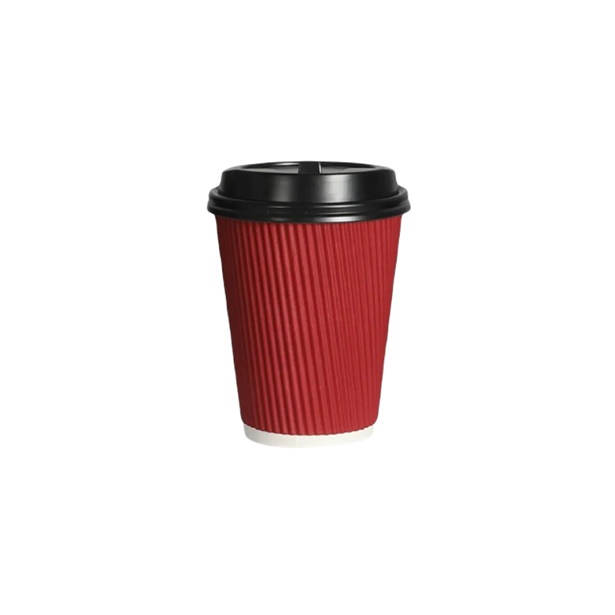 Ripple Paper Cup 12oz 6s W/Lid