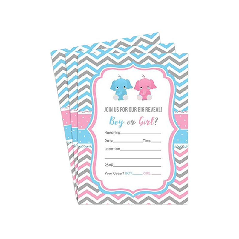 Baby Shower Party Invitations with Envelopes