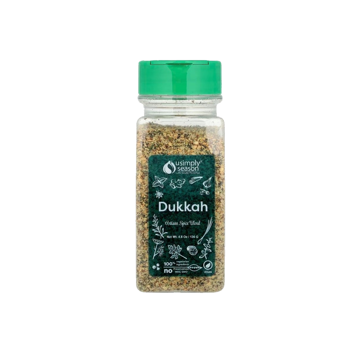 USimplySeason Dukkah Seasoning Spice, Case of 16 - 4.8oz