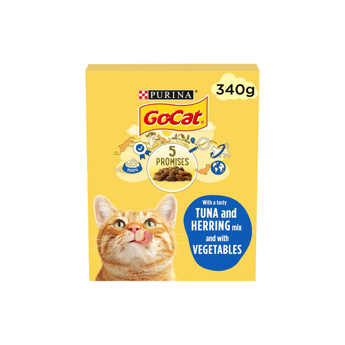 GoCat Tuna Mix with Vegetables Dry Food 340g