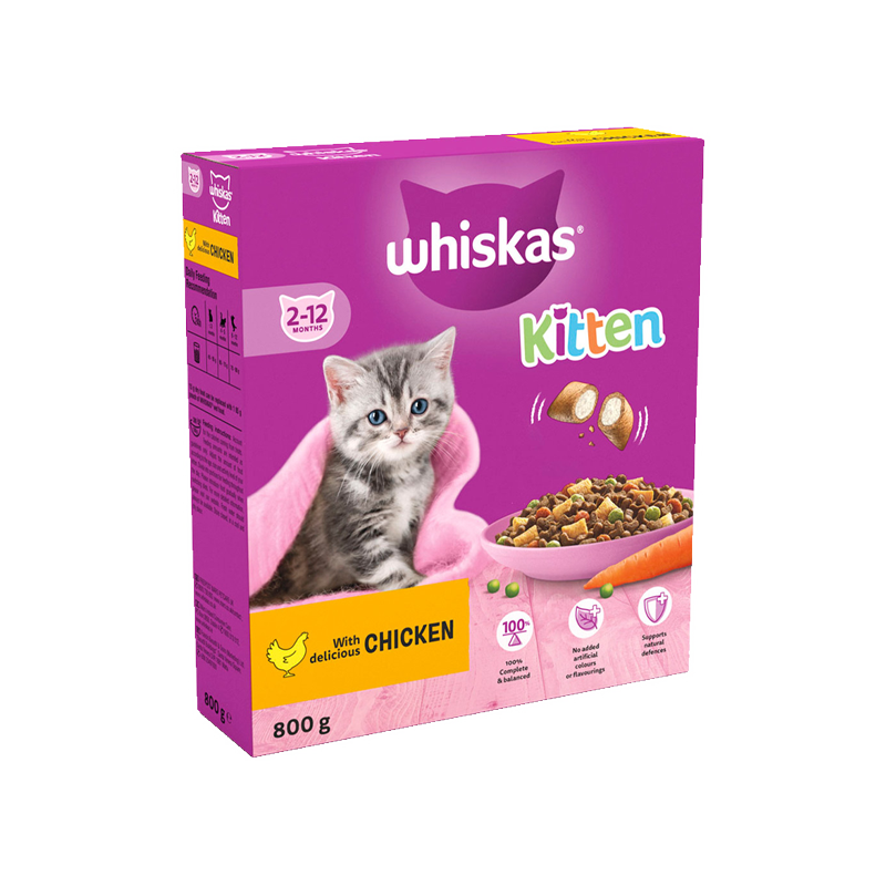 Whiskas Dry Cat Food Kitten with Chicken 800g