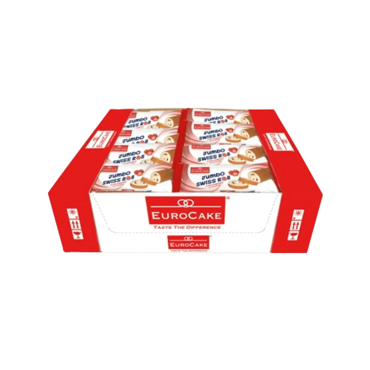 Eurocake Jumbo Rolls Strawberry 60g