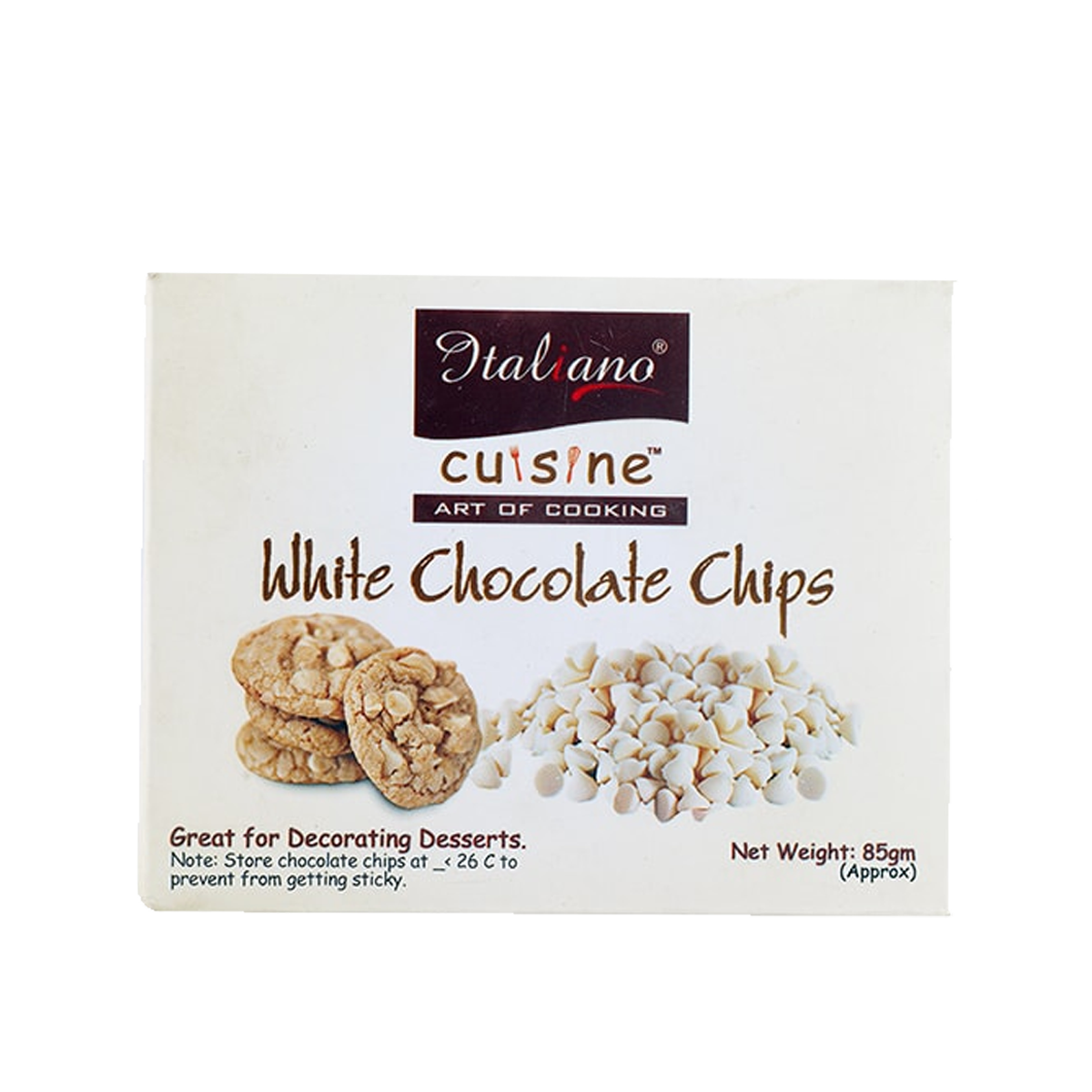 Italiano Cuisine White Chocolate Chip 85g