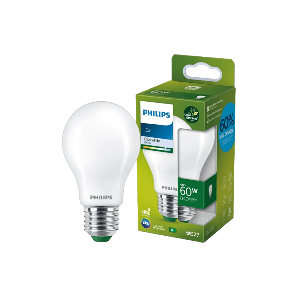 Philips Led Bulb Classic 4Watt (W/W)