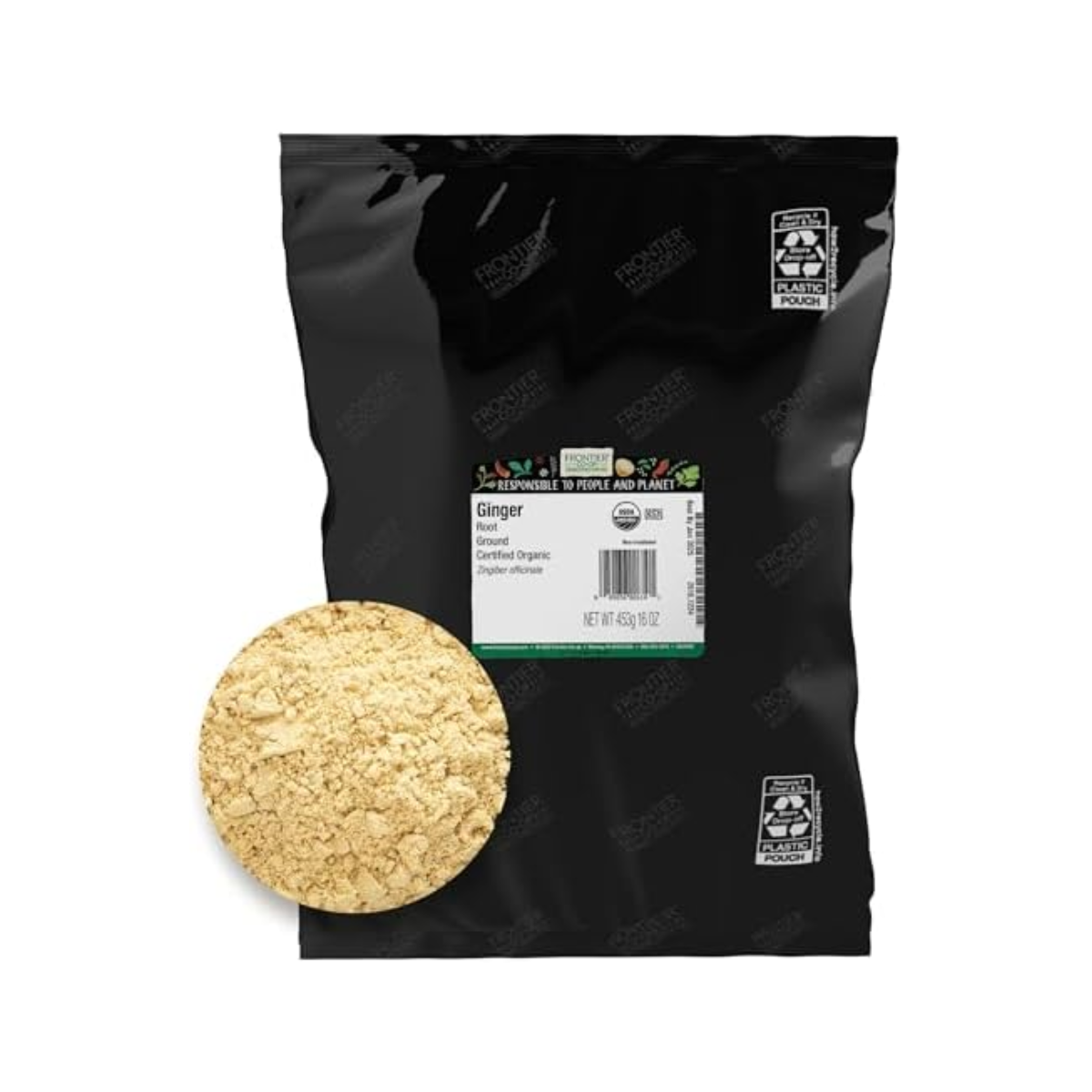 Frontier Nat Prod Co-op, Bulk Organic Cardamom Seed Powder No Pods, 1 Each, 1 lb