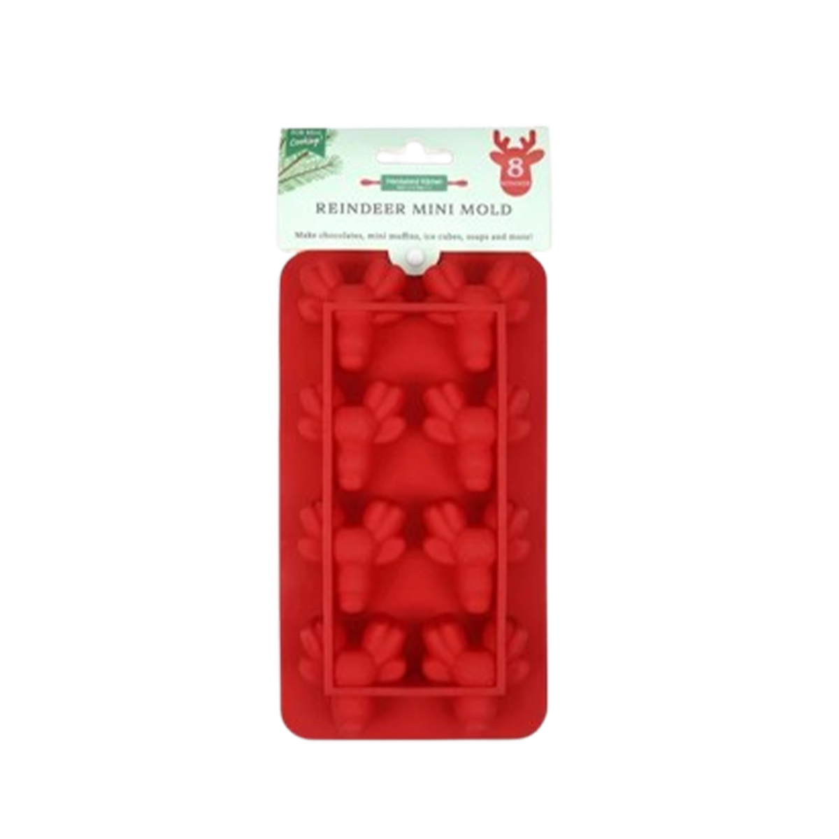 HAND STAND KITCHEN - Handstand Kitchen Winter Wonderland Reindeer Mini Mold Silicone - 1 count