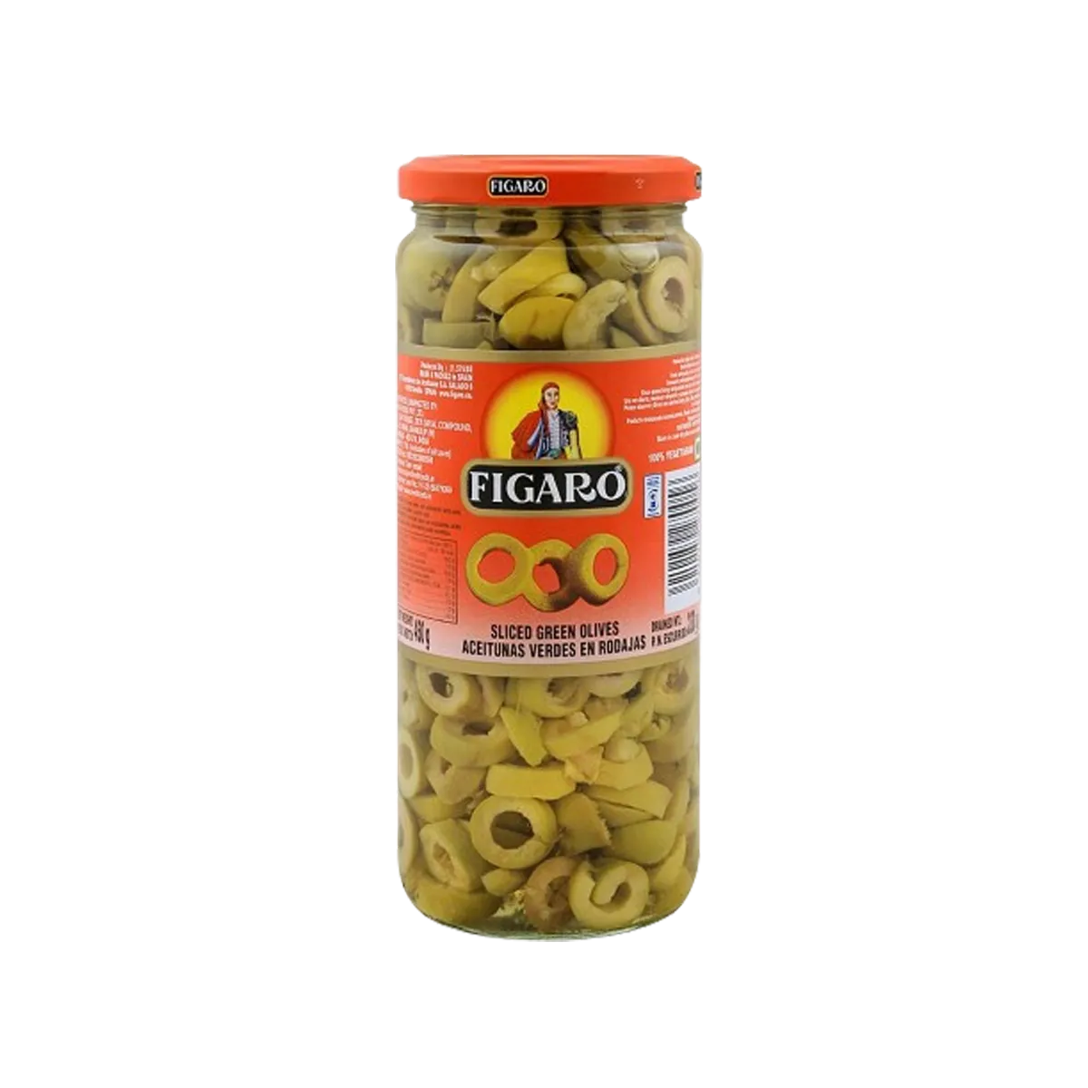 Figaro Green Olive Sliced 450g