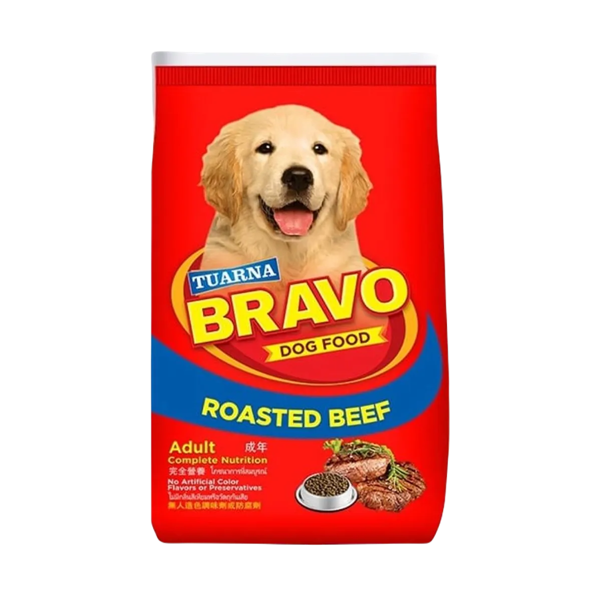 Tuarna Bravo Dog Food Roasted Beef 450g