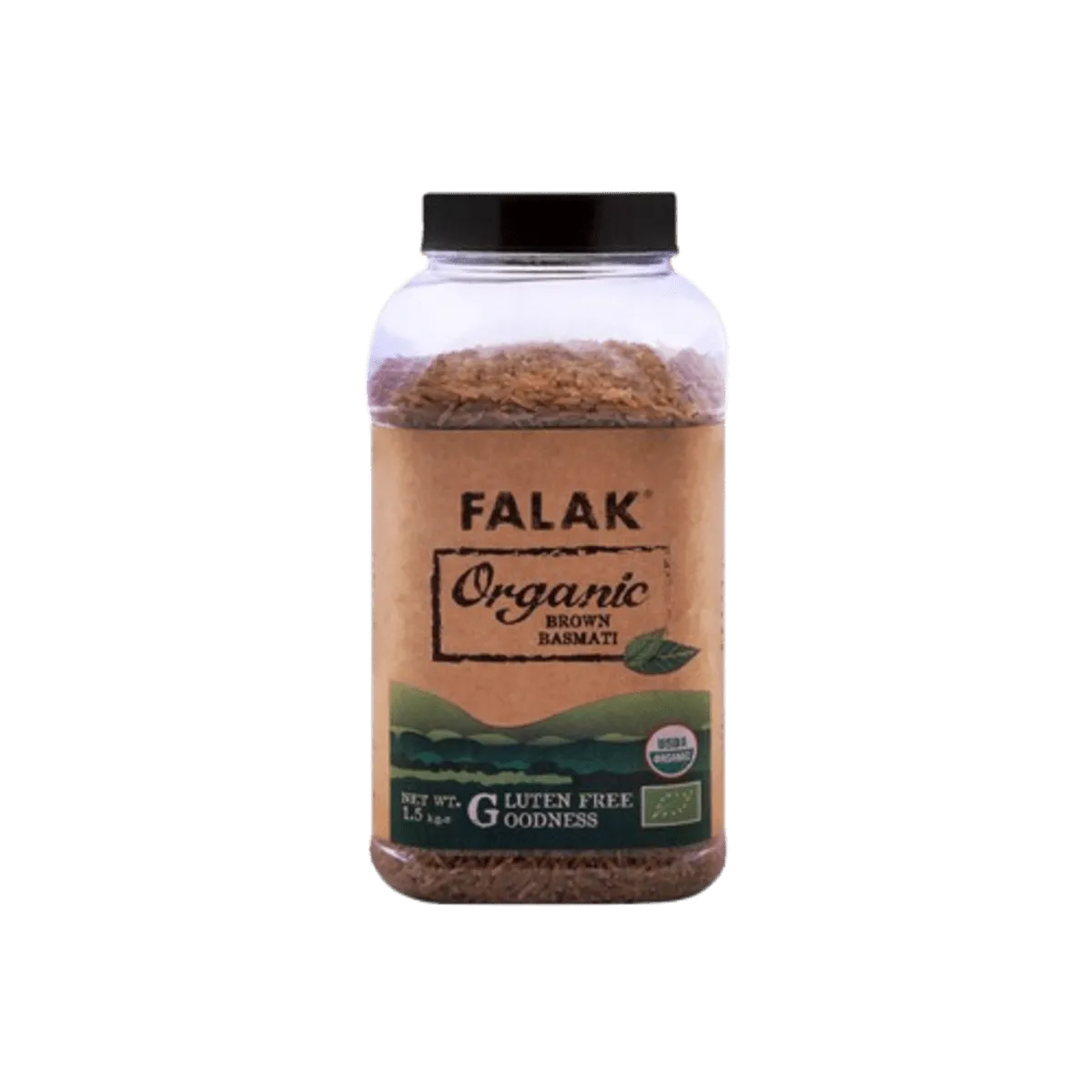 Falak Organic Brown Basmati Gluten Free 1.5 Kg