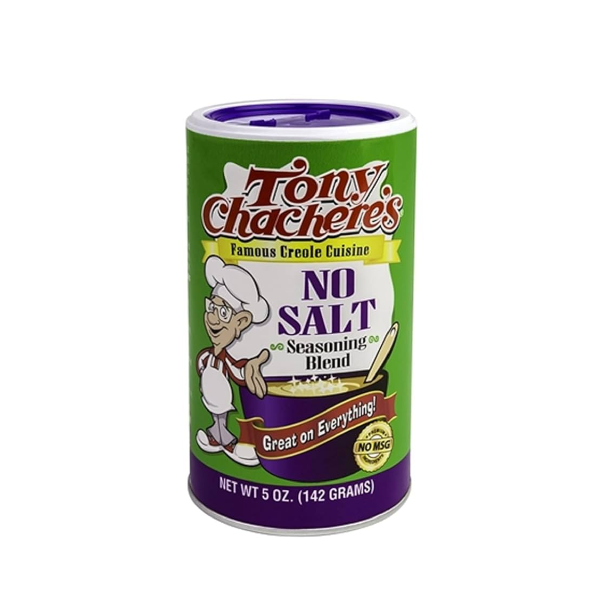 Tony Chacheres, Seasoning Creole Blend No Salt, Case Of 6, 5 oz