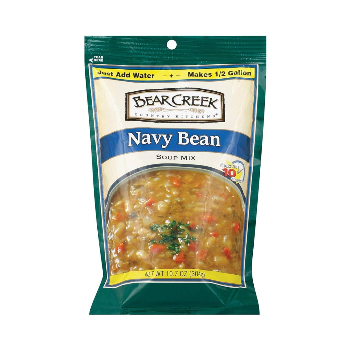 Bear Creek, Navy Bean Soup Mix, Case Of 6, 9.6 oz
