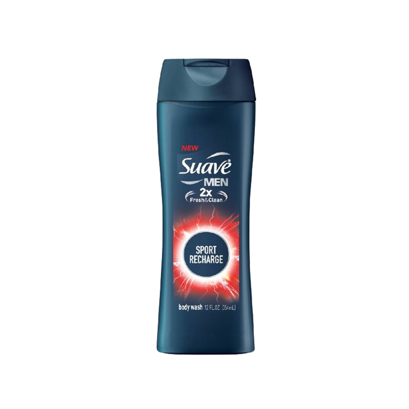 Suave Men 2x Fresh & Clean Sport Recharge Body Wash
