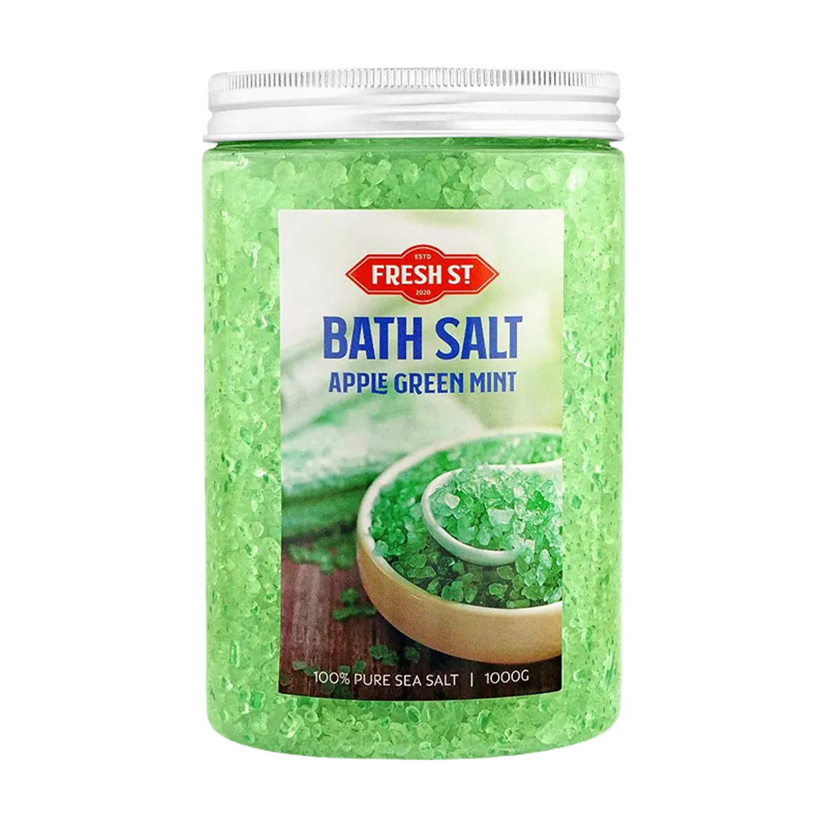 Fresh St Bath Salt Apple Green Mint 1000g