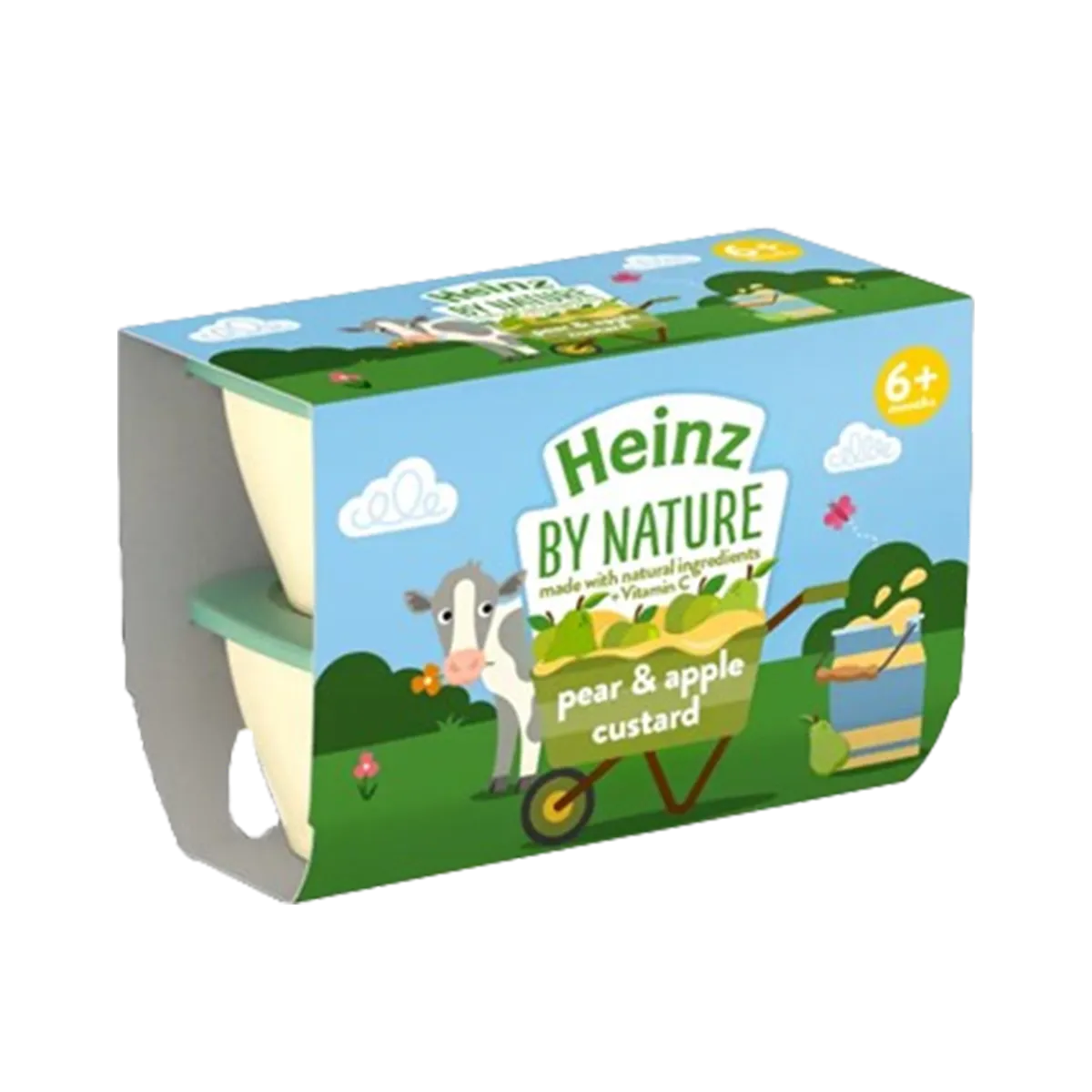 Heinz Pear & Apple Custard Pot 4x100g