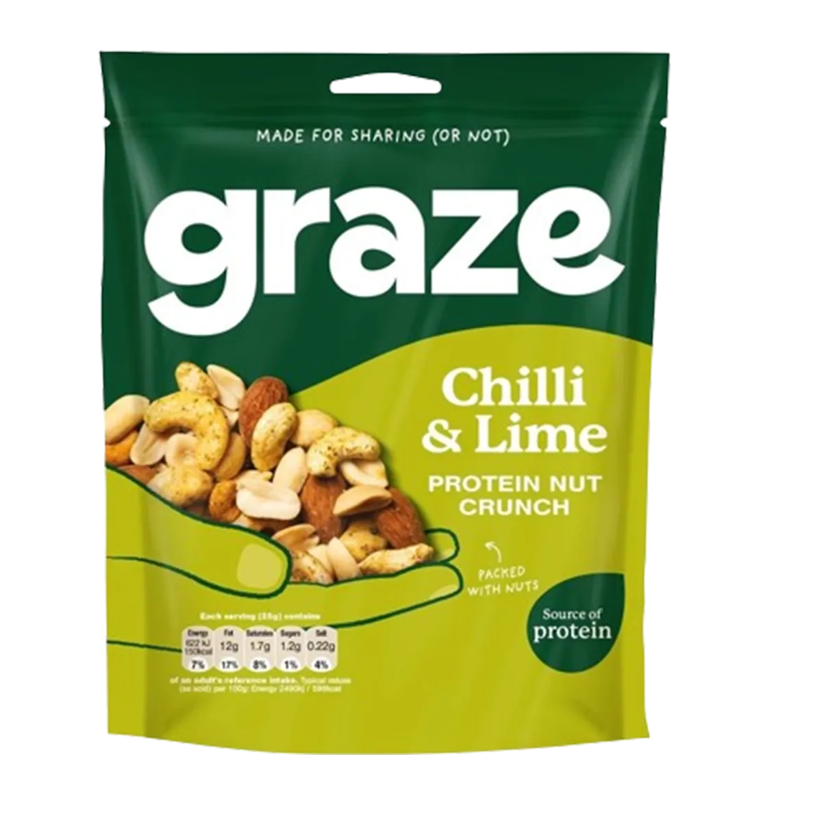 Graze Nut Crunch Chilli & Lime Protein 100g