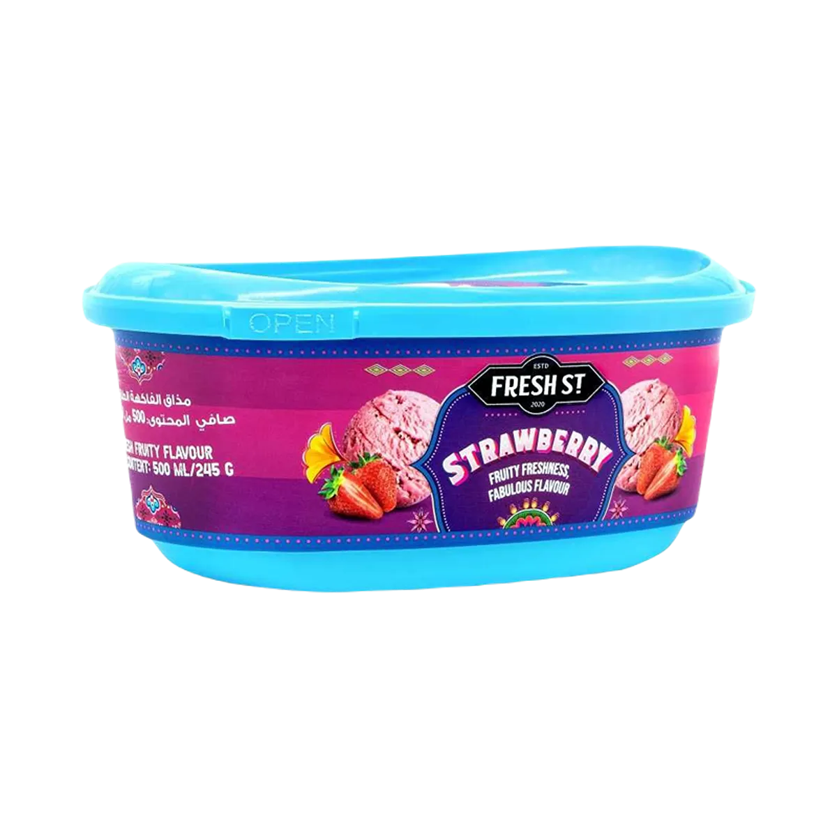 Fresh St Ice Cream Strawberry Tub 500ml