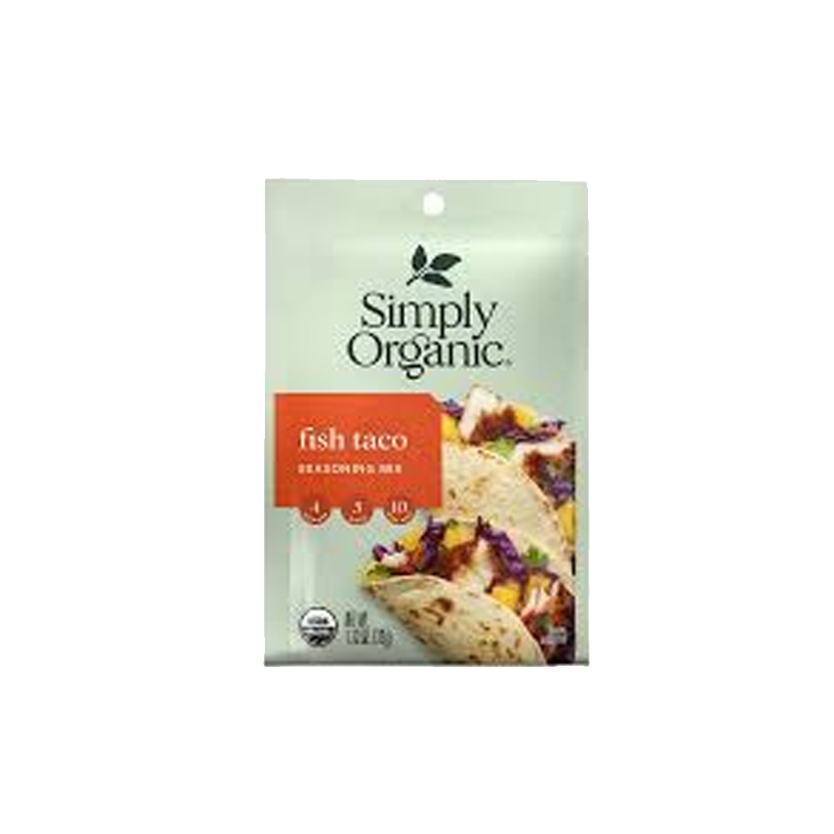 Simply Organic, Seasoning Mix Fish Taco, Case Of 12, 1.13 oz