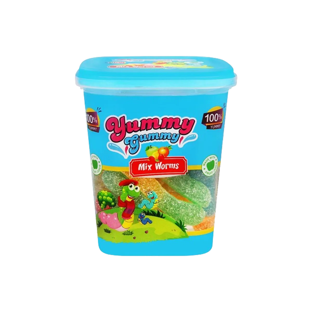 Yummy Gummy Tub Mix Worms 175g