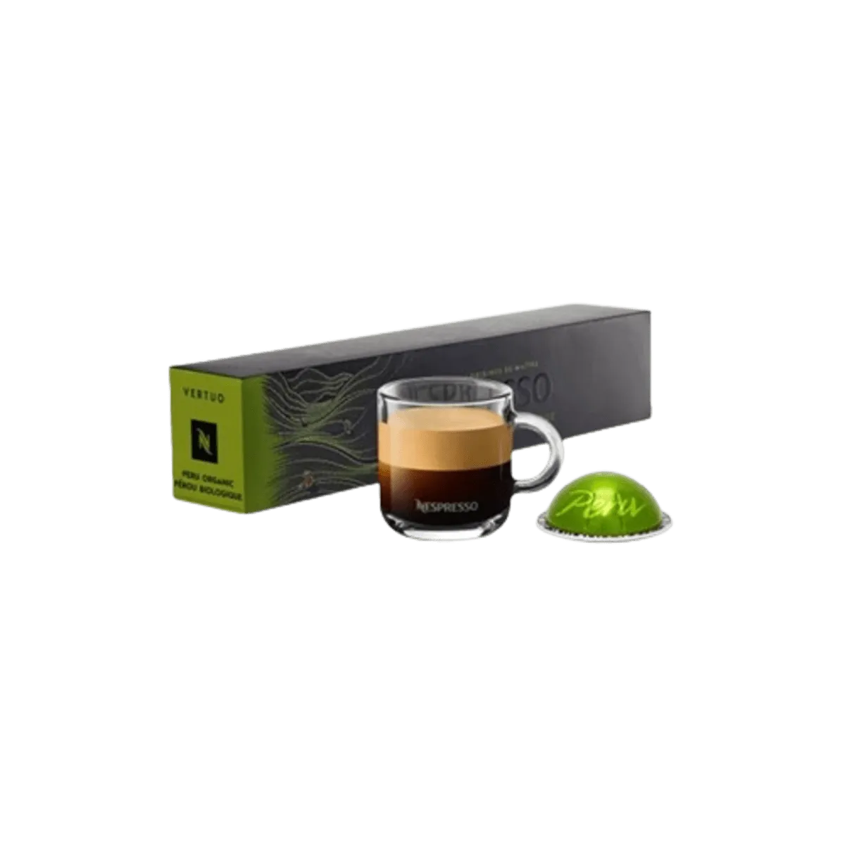 Nespresso Coffee Pods Peru Organic 85% Recycled Aluminium 72g