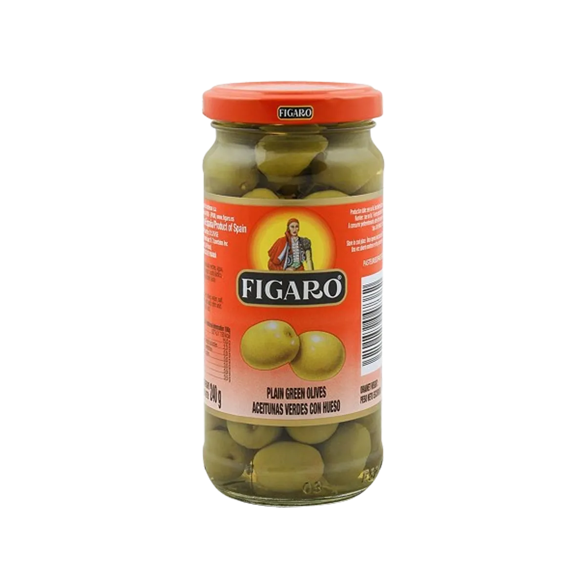 Figaro Green Olives Plain 240g