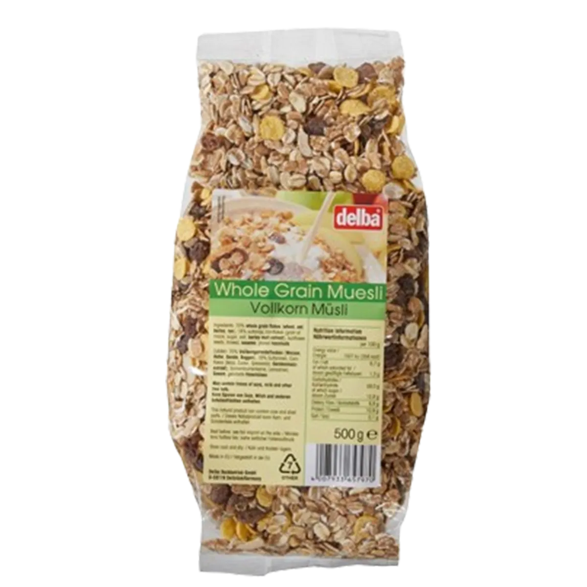 Delba Muesli Whole Grain 500G