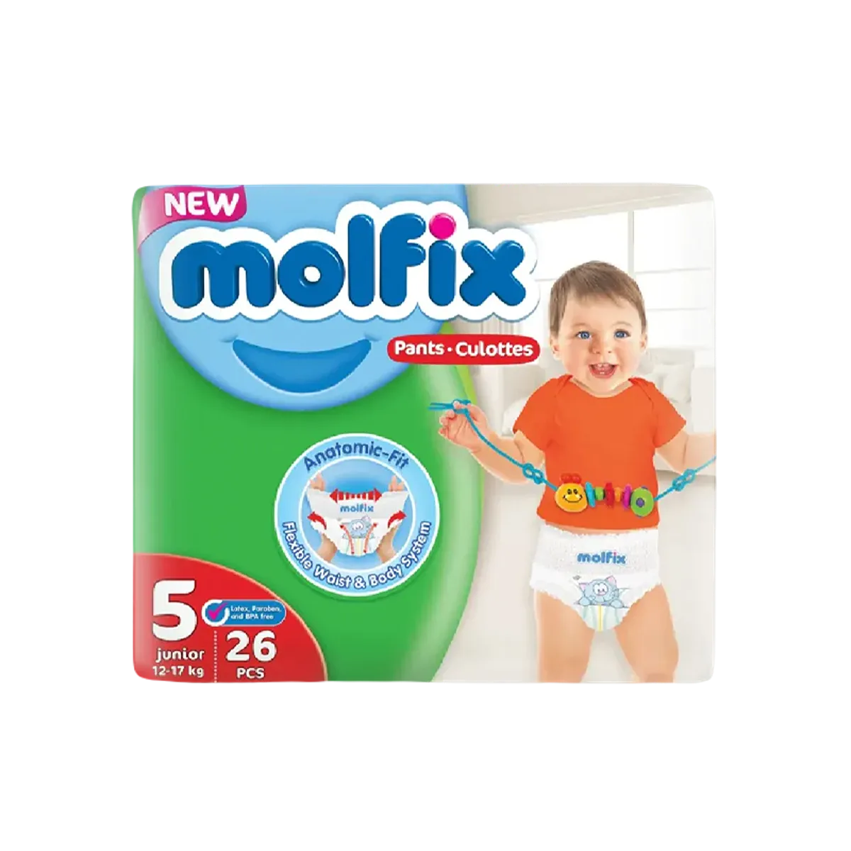 Molfix Pants Size 5 12-17kg 26pcs