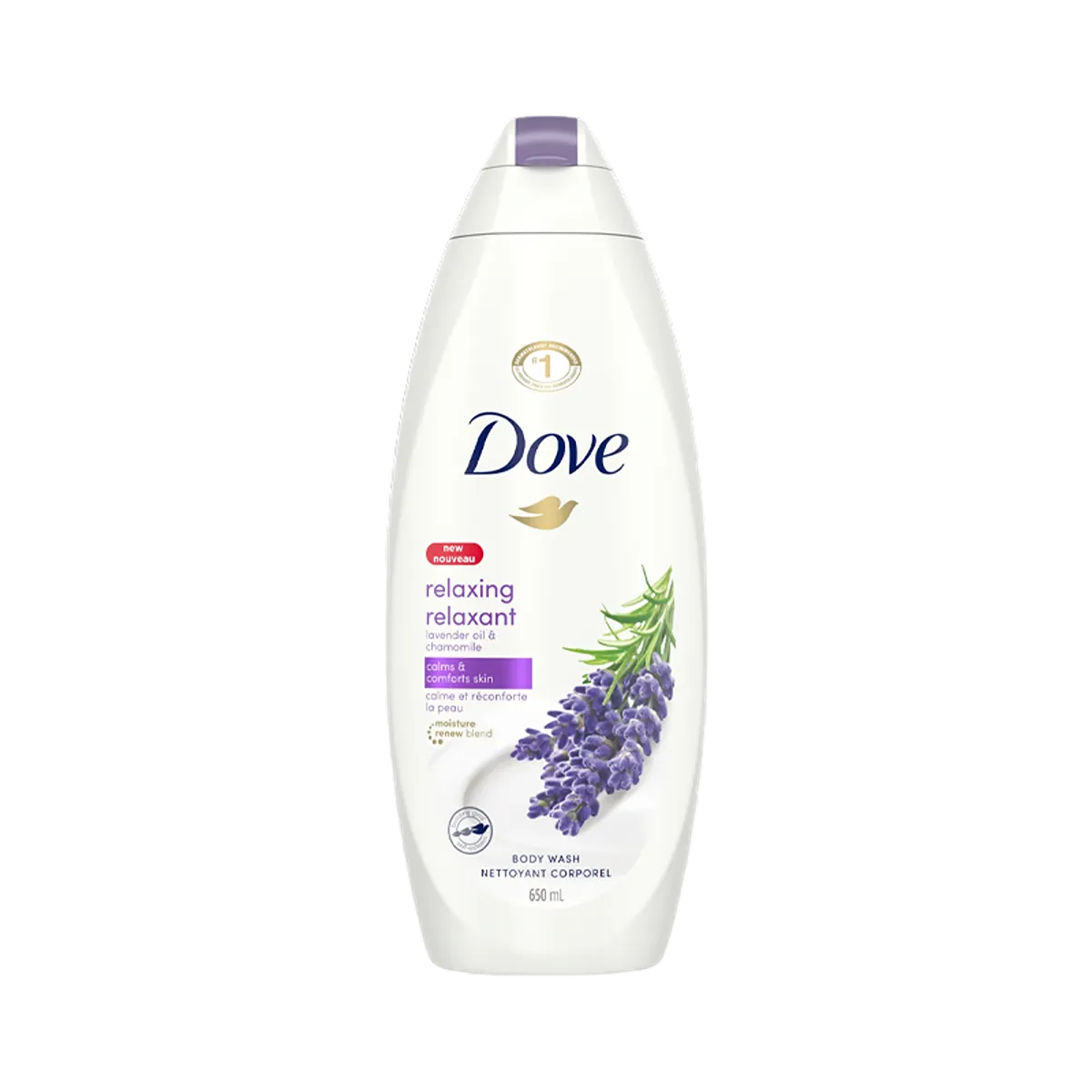 Dove Body Wash Relaxing Lavender 650ml