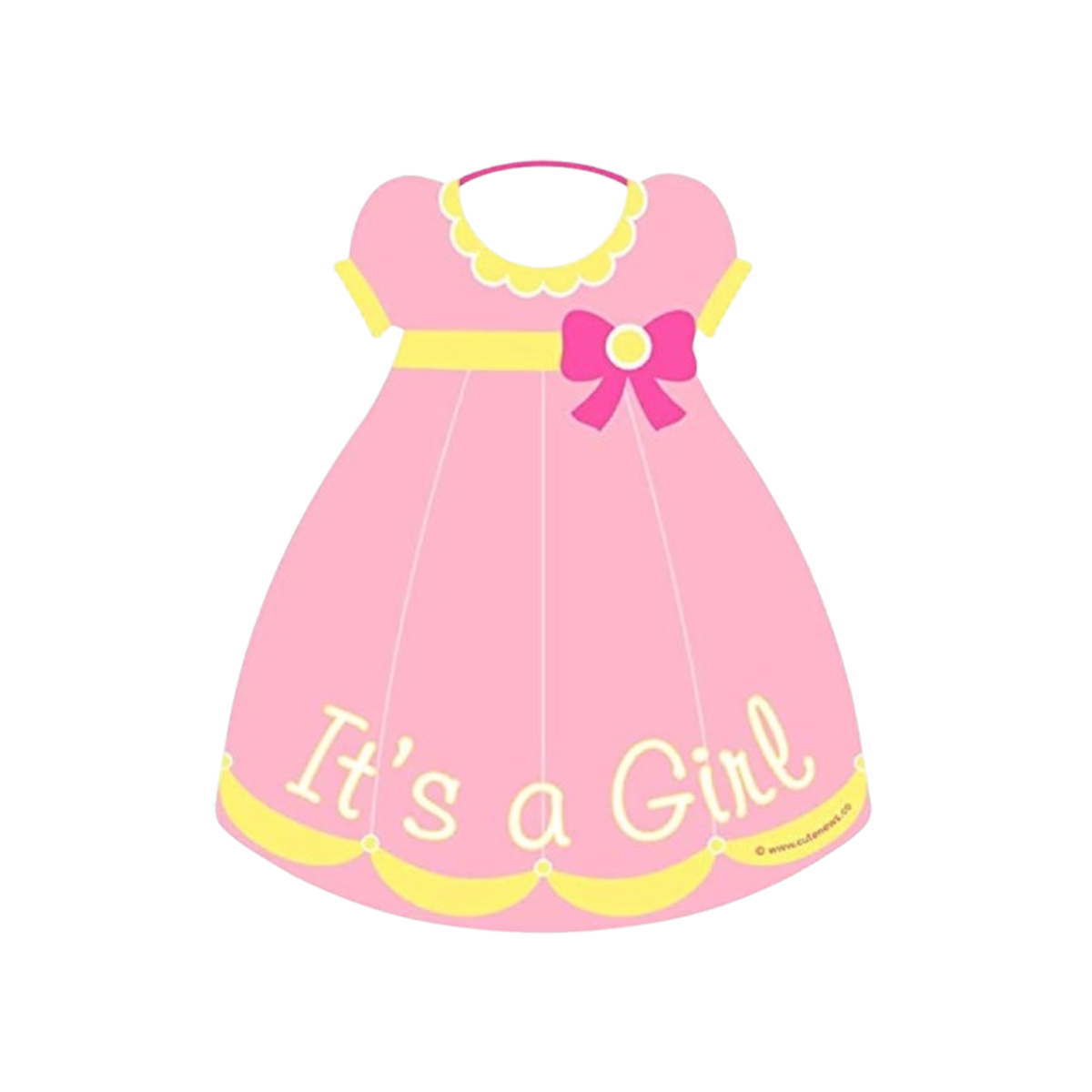 Imagine Design It's a Girl Baby Dimensional Seasonal Door Hanger, 14"x14"x1/4"