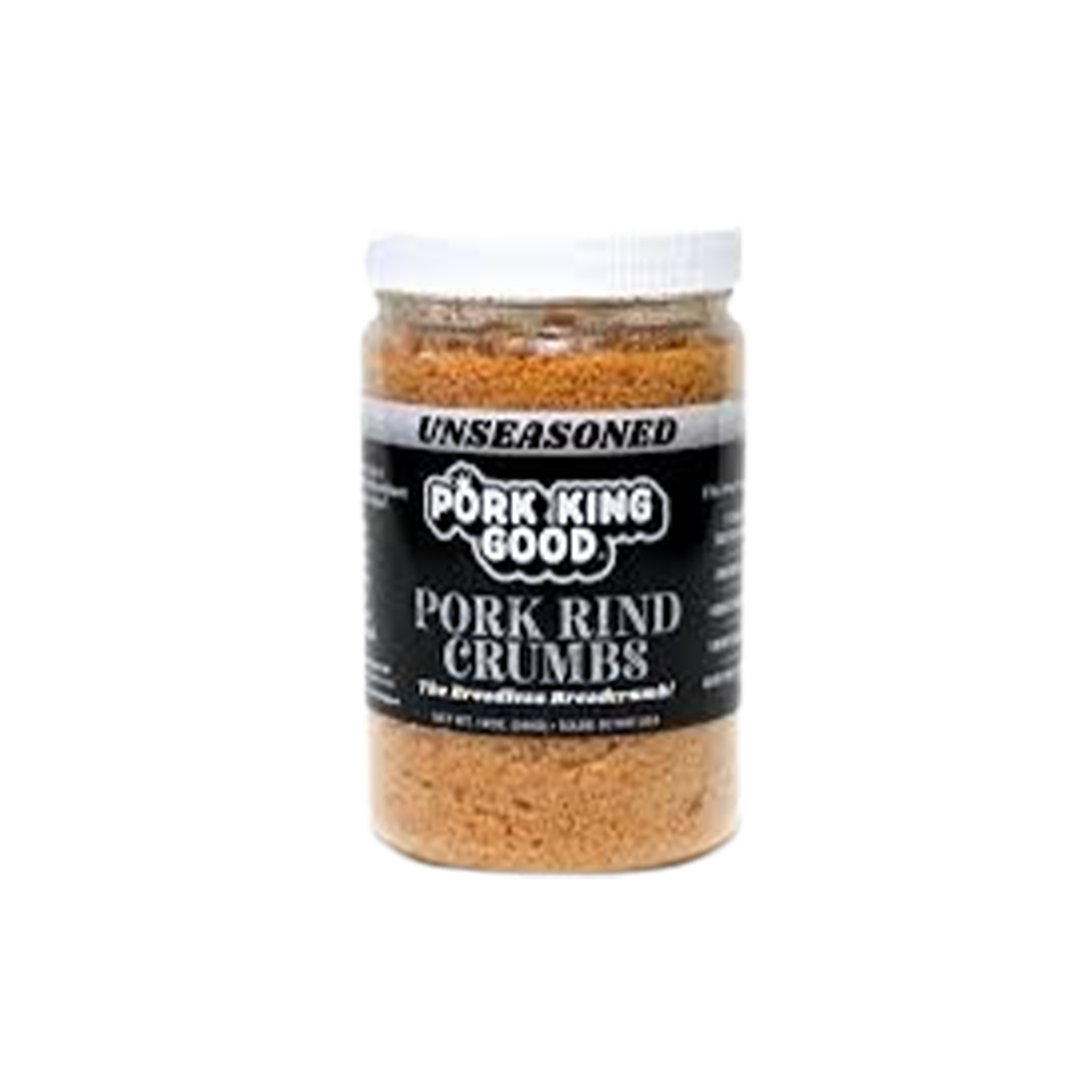 Pork King Good Unseasoned Pork Rind Crumbs Case of 6 - 12 oz
