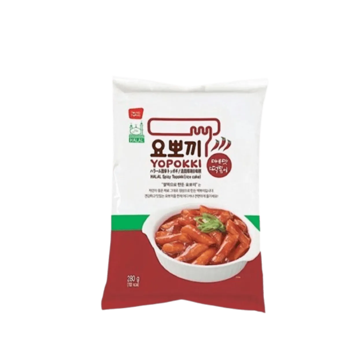 Yopokki Rice Cake Hot & Spicy Pouch 280g