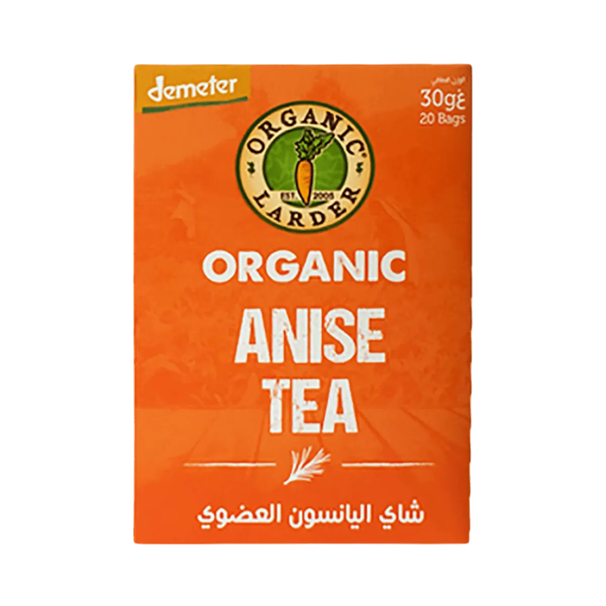 Organic Larder Organic Tea 20 Bags Anise 30g