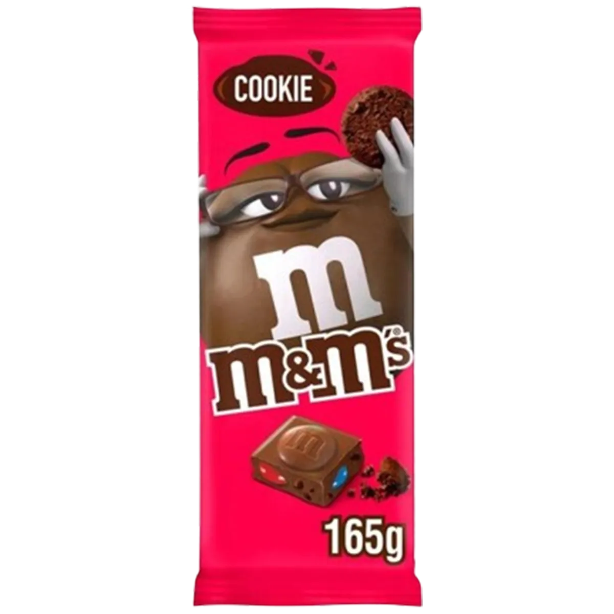 M&M Cookie Chocolate Bar 165g