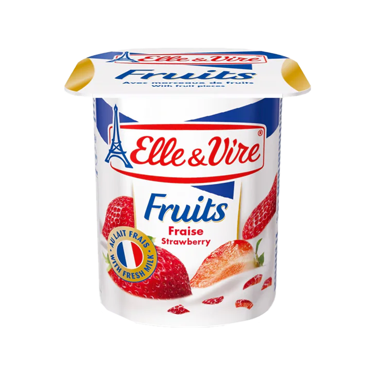 Elle & Vire Strawberry Yogurt 125g