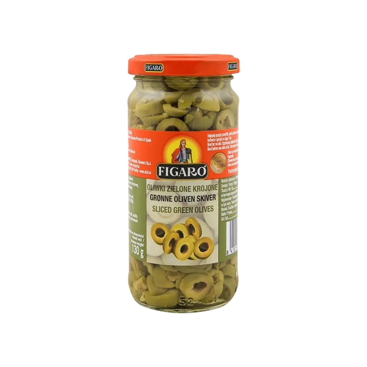 Figaro Green Olive Sliced 240g