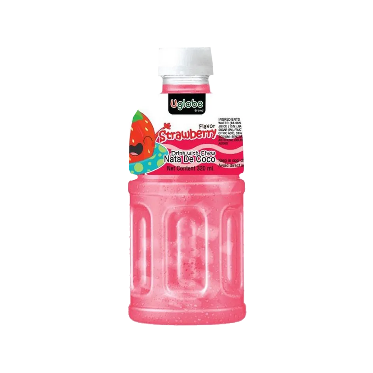 Uglobe Nata De Drink Strawberry 320ml