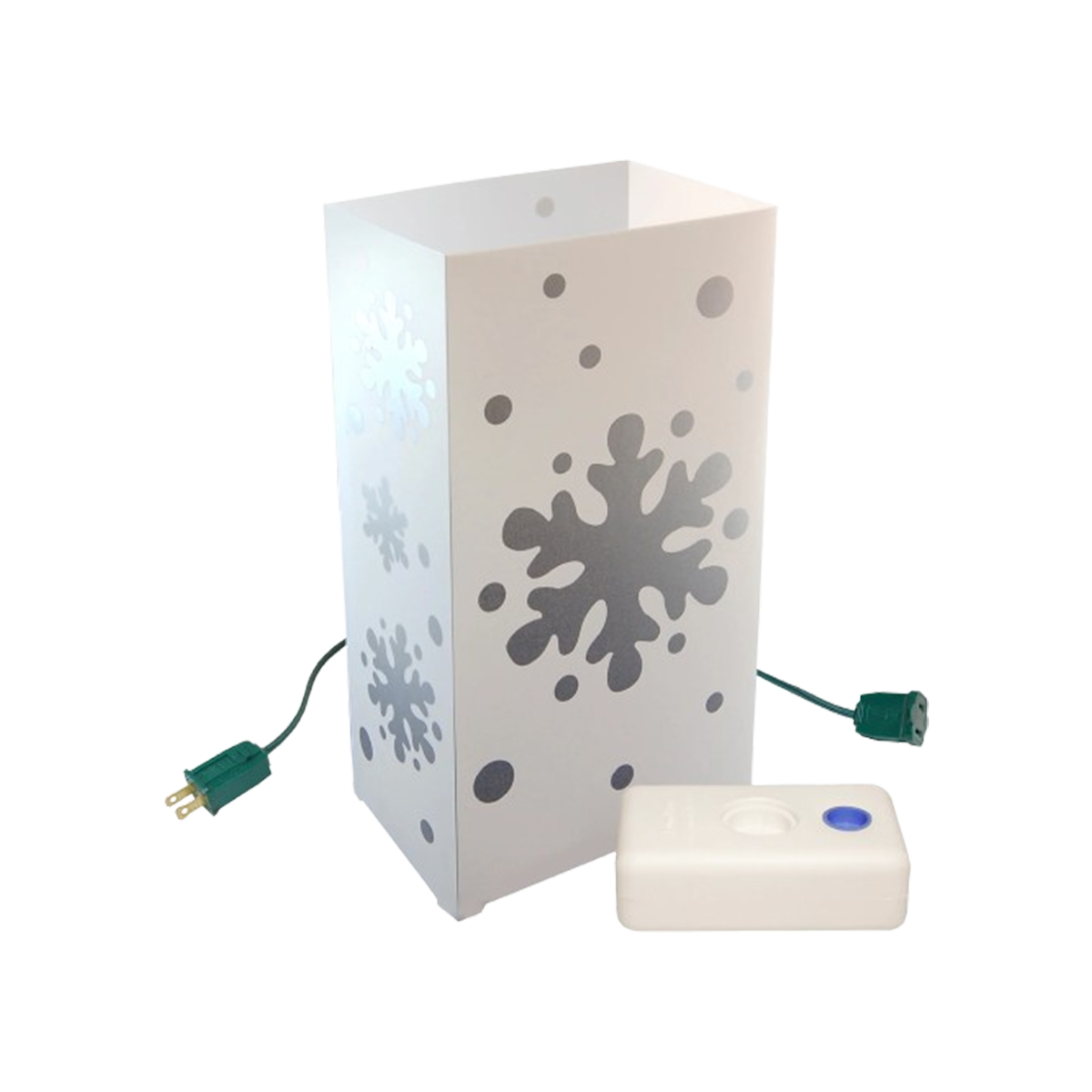 LumaBase Electric Luminaria Kit, Snowflake - Set of 10