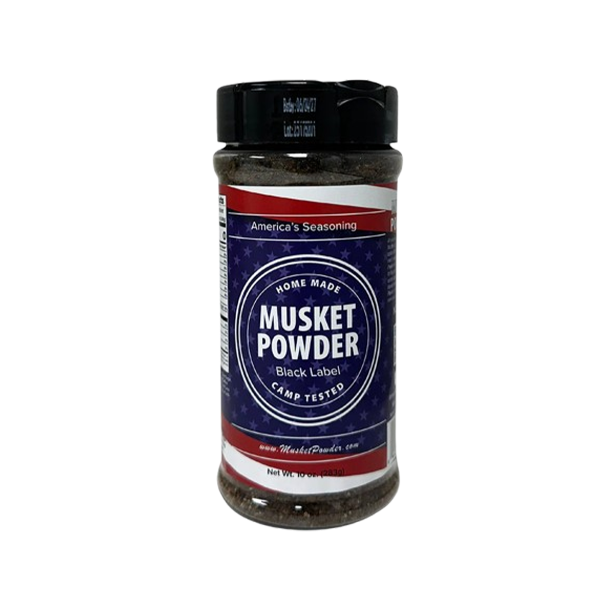 Musket Powder Seasoning, Black Label Seasoning - Case of 16 - 10 OZ