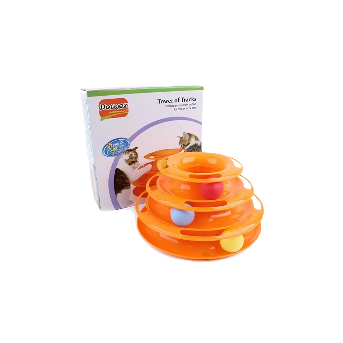 Tower OF Tracks Cat Toys Round