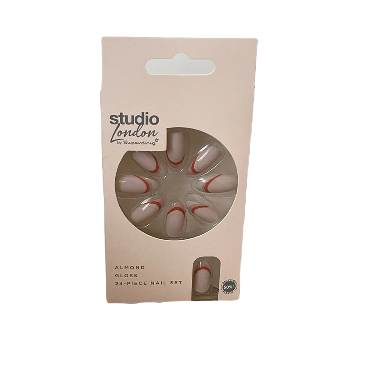 Studio London Almond Gloss Nail Set 24piece