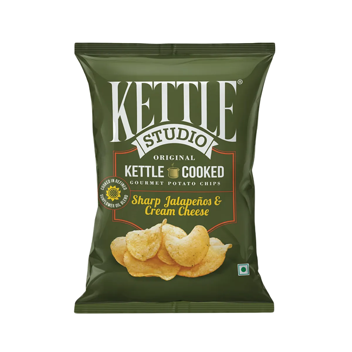 Gou Rmet Hand Cooked Kettle Chips Cheese With Jalapeno 100gm