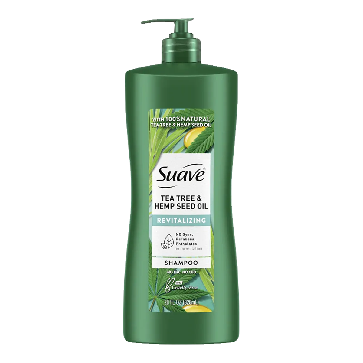 Suave Tea Tree & Hemp Seed Oil Revitalizing Shampoo