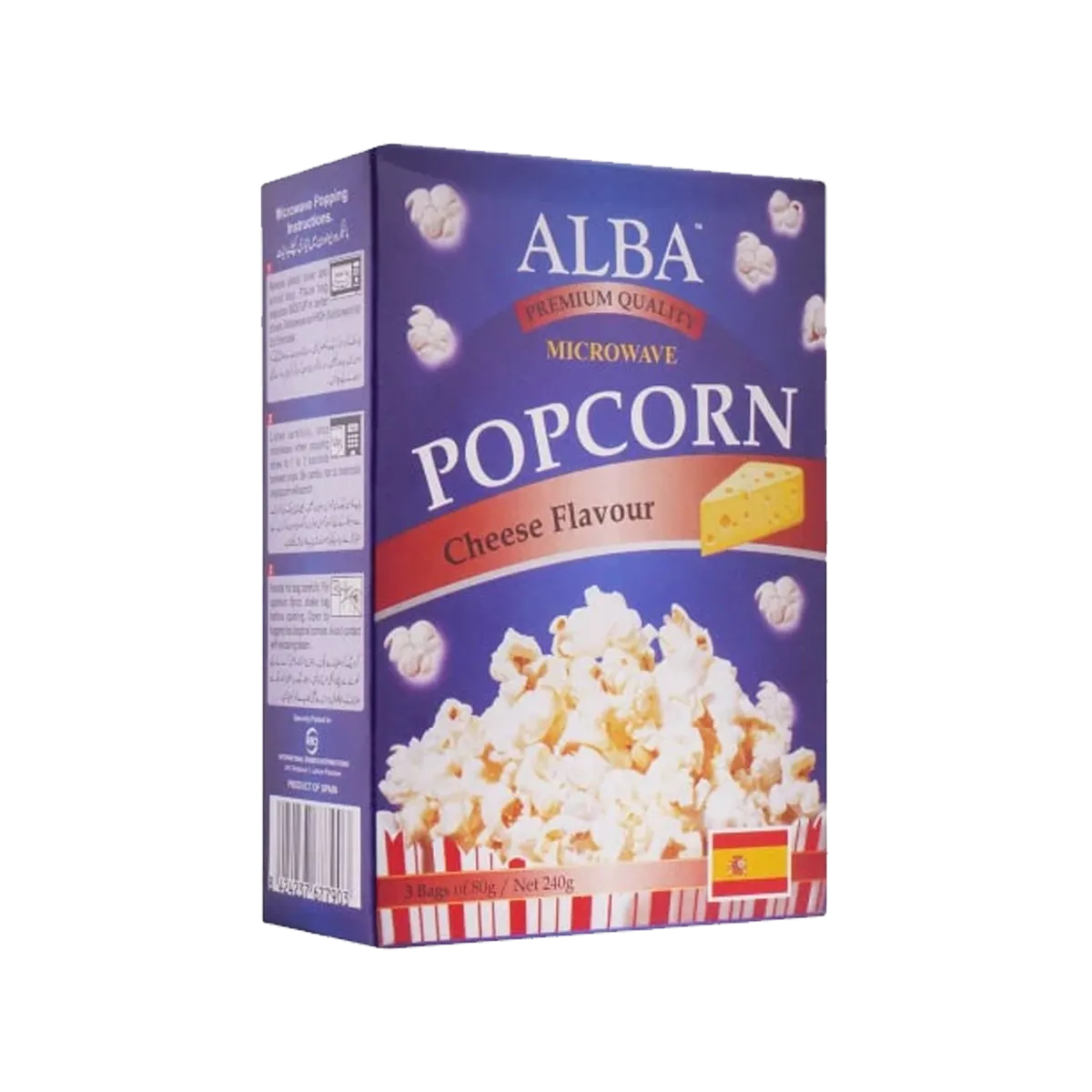 Alba Microwave Cheese Pop Corn 240g