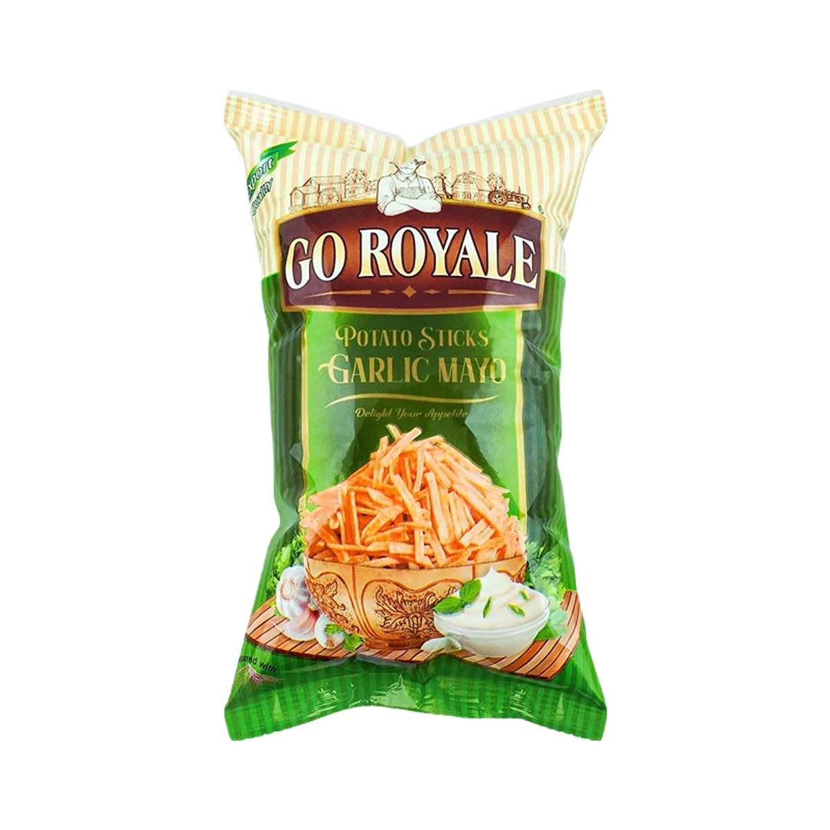 Go Royale Garlic Mayo Potato Sticks 110g