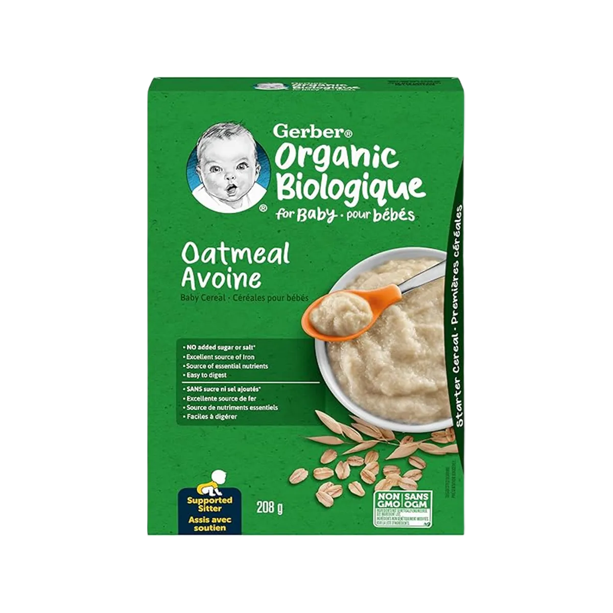 Gerber Organic Rice Baby Cereal 208GM