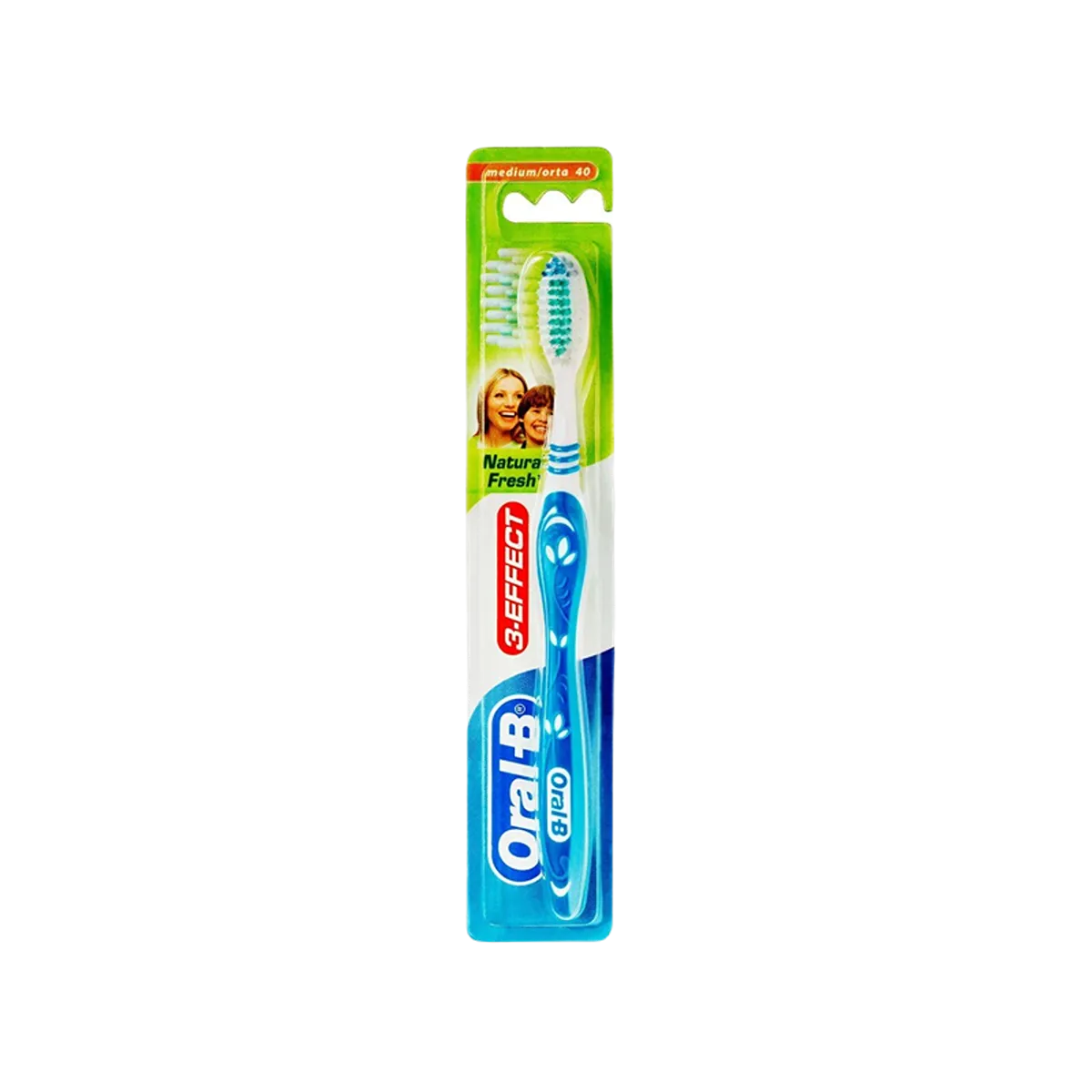 Oral-B 3-Effect Natural Fresh Multi Color 40 Medium Toothbrush