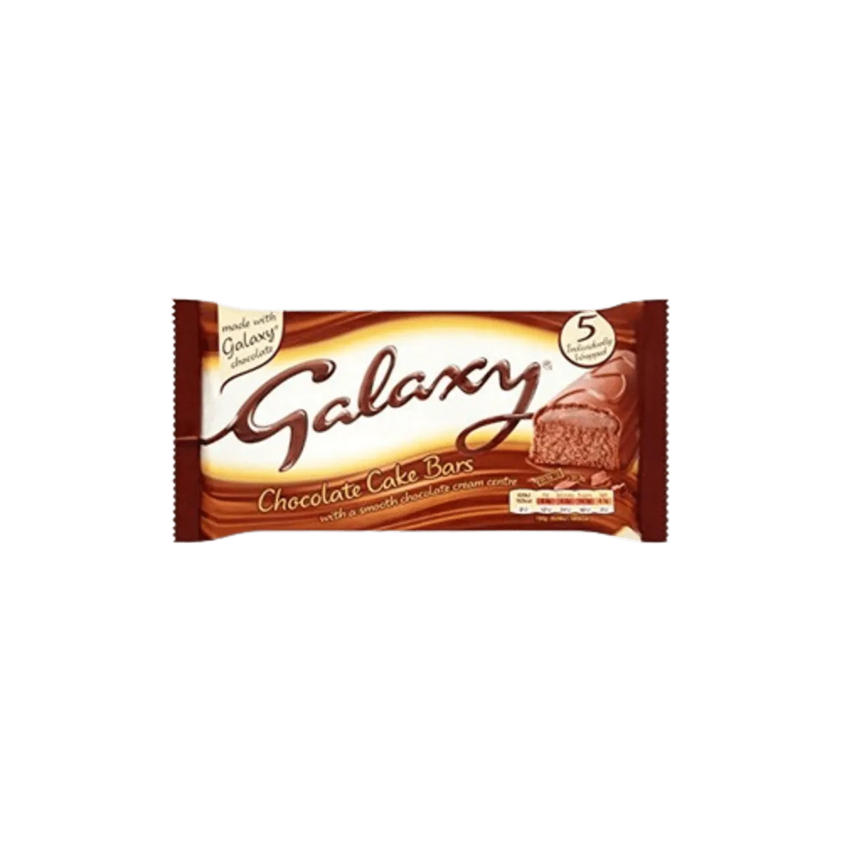 Galaxy Cake Chocolate 5/ct 150g